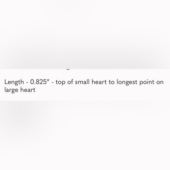 Earrings - double heart - studs - (#0510) - Picture 4 of 4